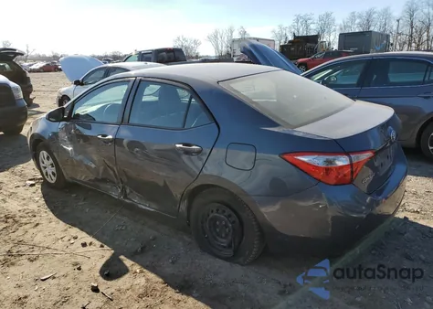 2015 Toyota Corolla L из США, поврежденный, VIN 2T1BURHE0FC390081